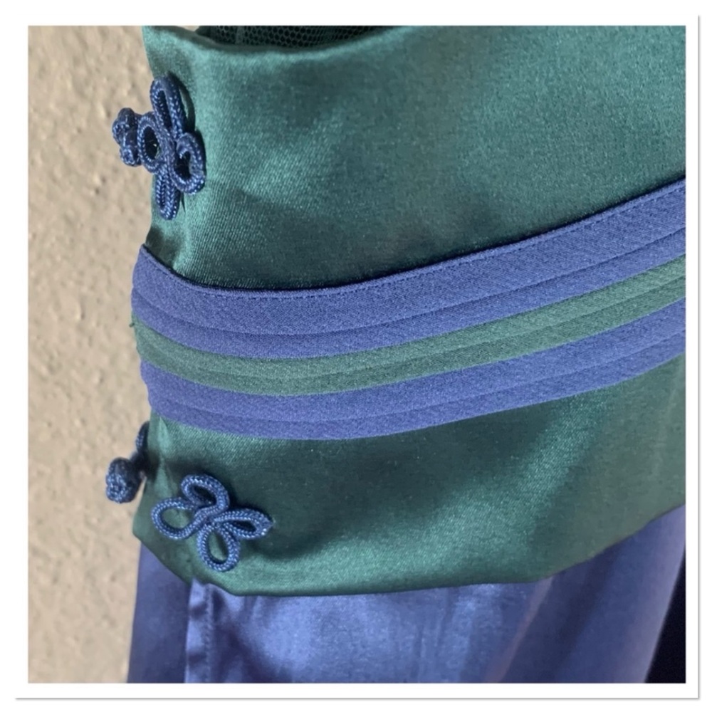 La Perla Kabuki Babydoll Chemise Silk Blend Blue Green Small - Picture 3 of 11